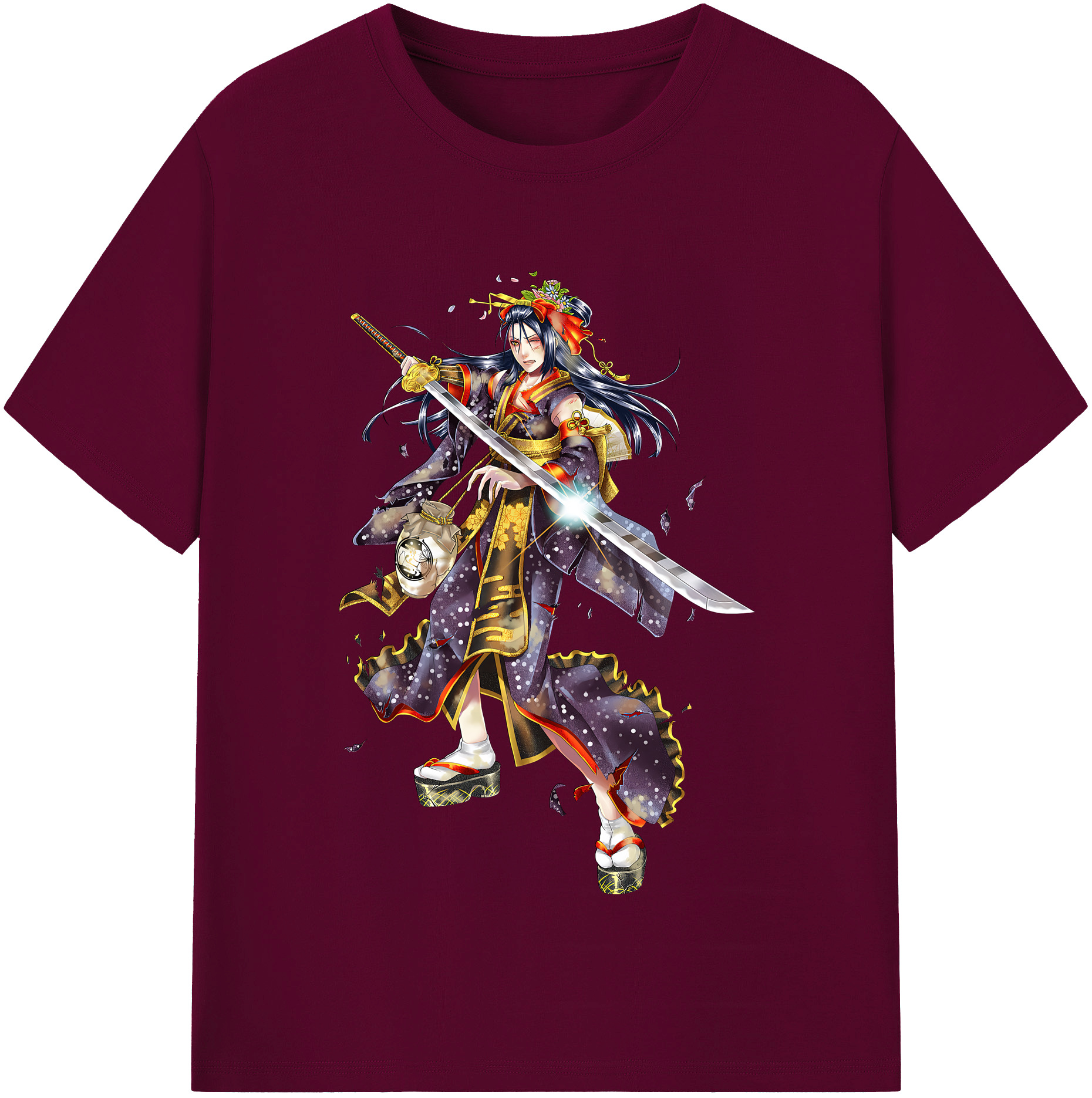 （画像用） 刀剣乱舞 Touken Ranbu レディースカジュアルプリントTシャツ（綿100％）